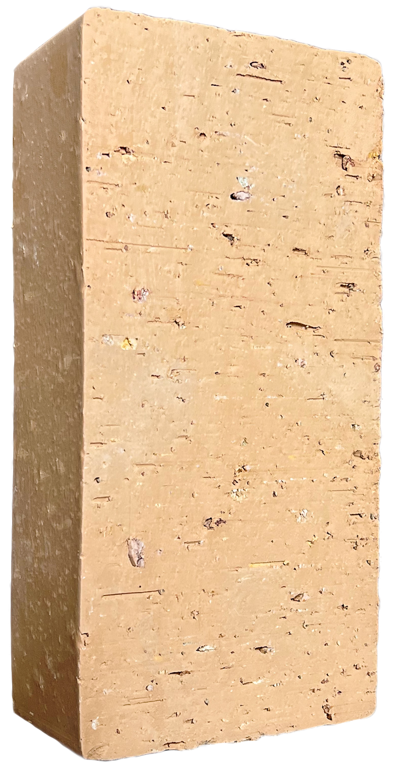 Lehmstein Rohling in organge-gelb