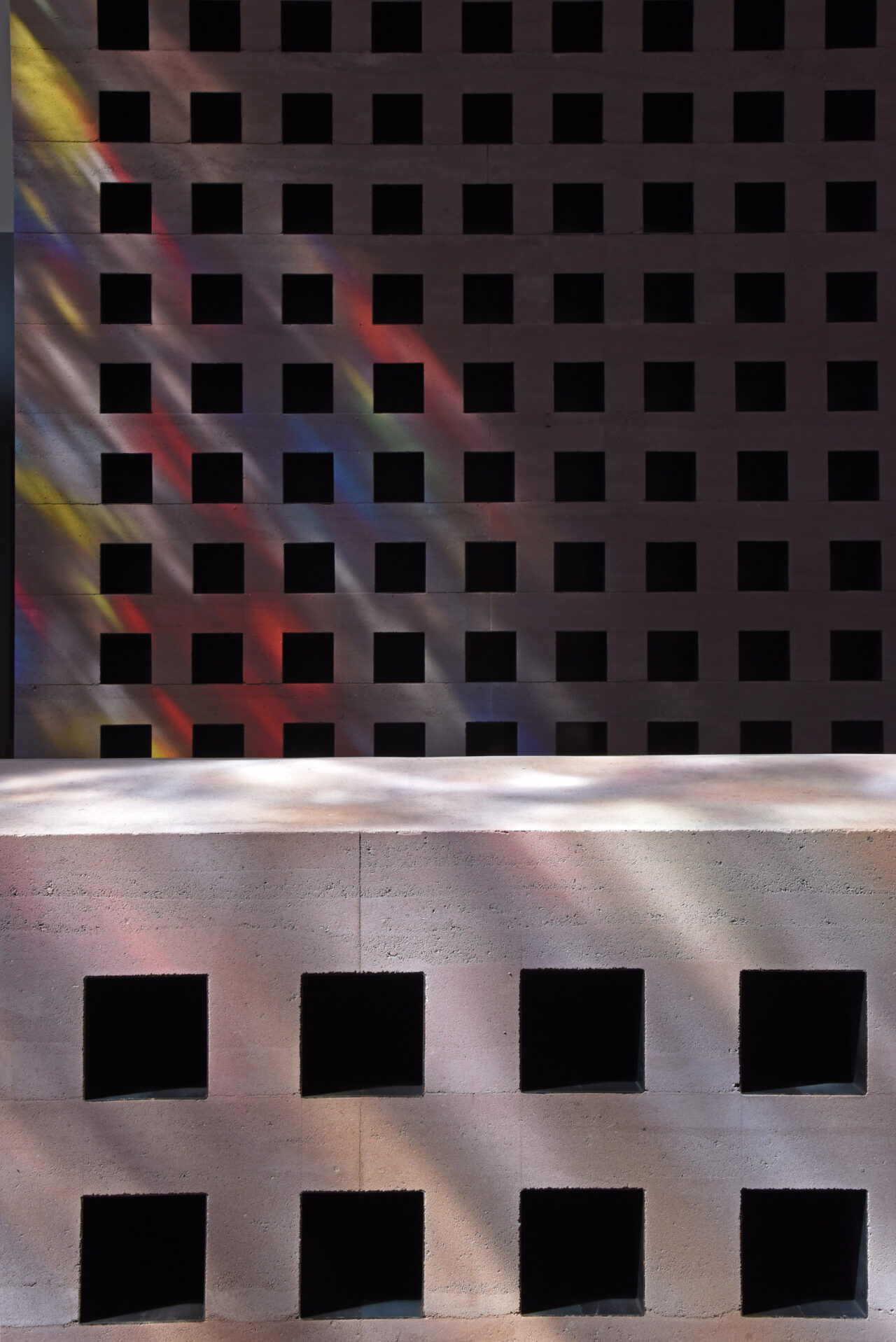 Maueraufsicht im Inneren des Columbariums